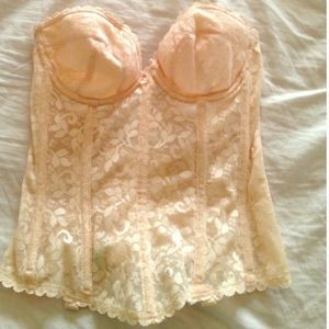 Peach vintage corset